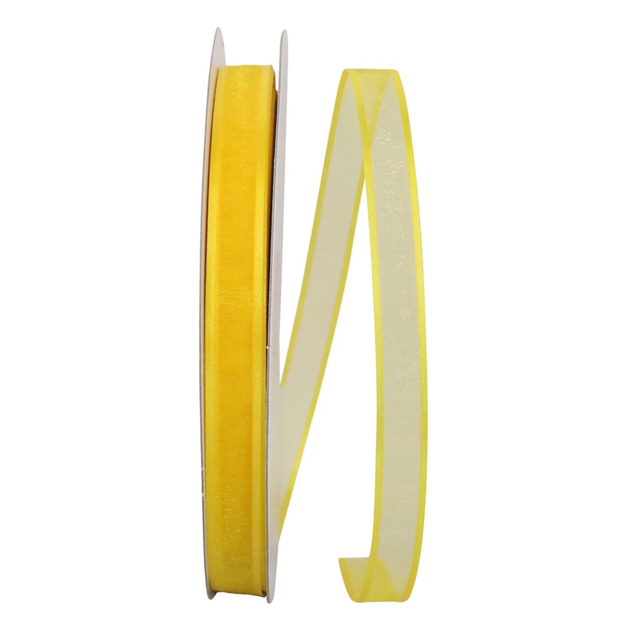 JAM Paper 5/8" x 100yd. Sheer Satin Edge Ribbon